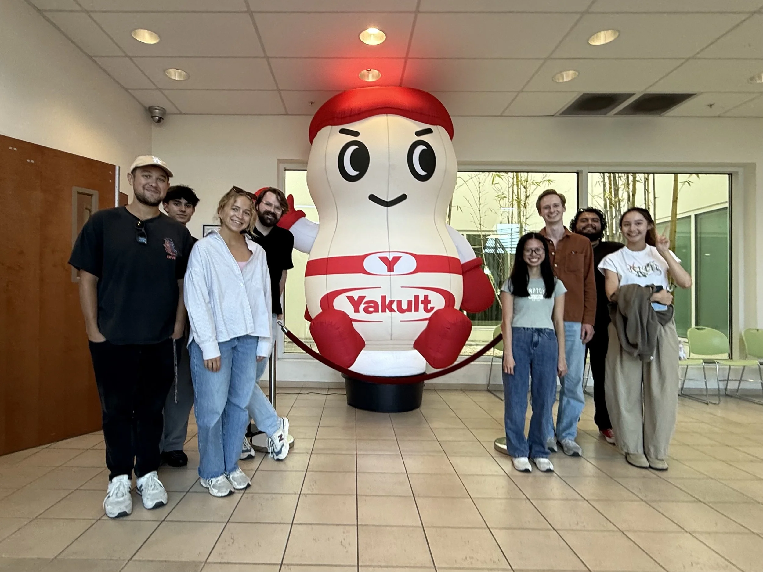 The lab visits the Yakult factory to learn a little more about commercial probiotics!   

September 16, 2026 
Fountain Valley, CA  