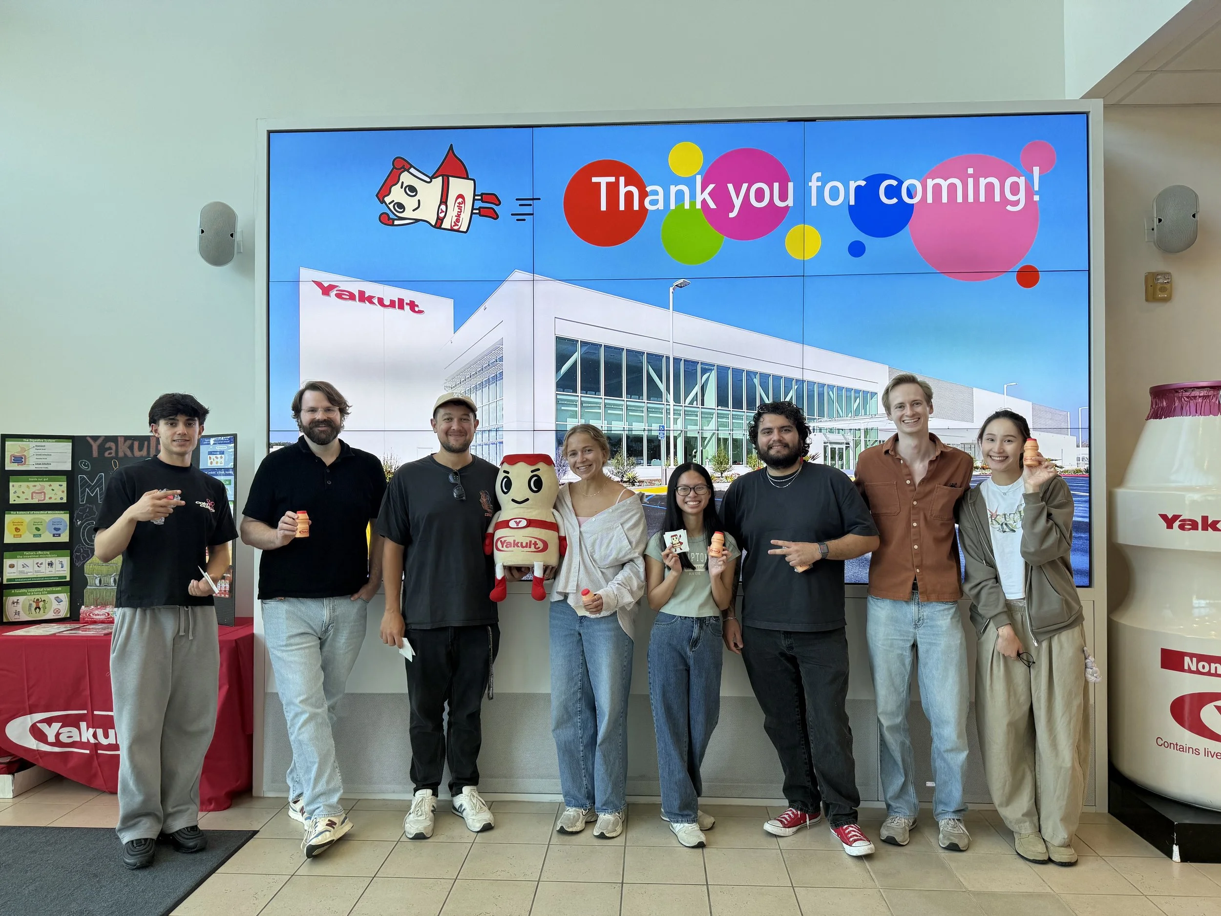 Our guts are all a little healthier after the tour of the Yakult factory--yes, there were samples!    

September 16, 2026 
Fountain Valley, CA  