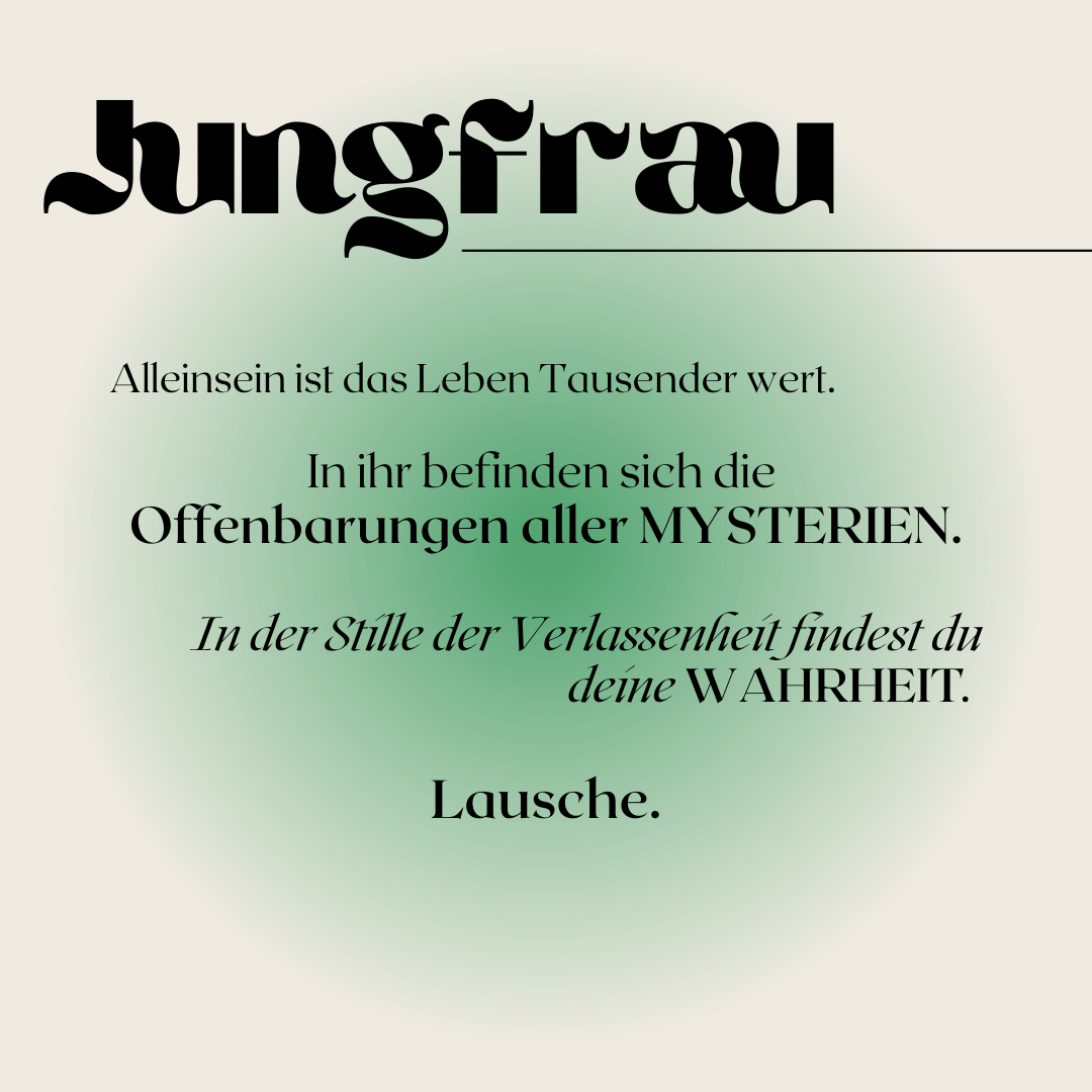 Jungfrau Horoskop