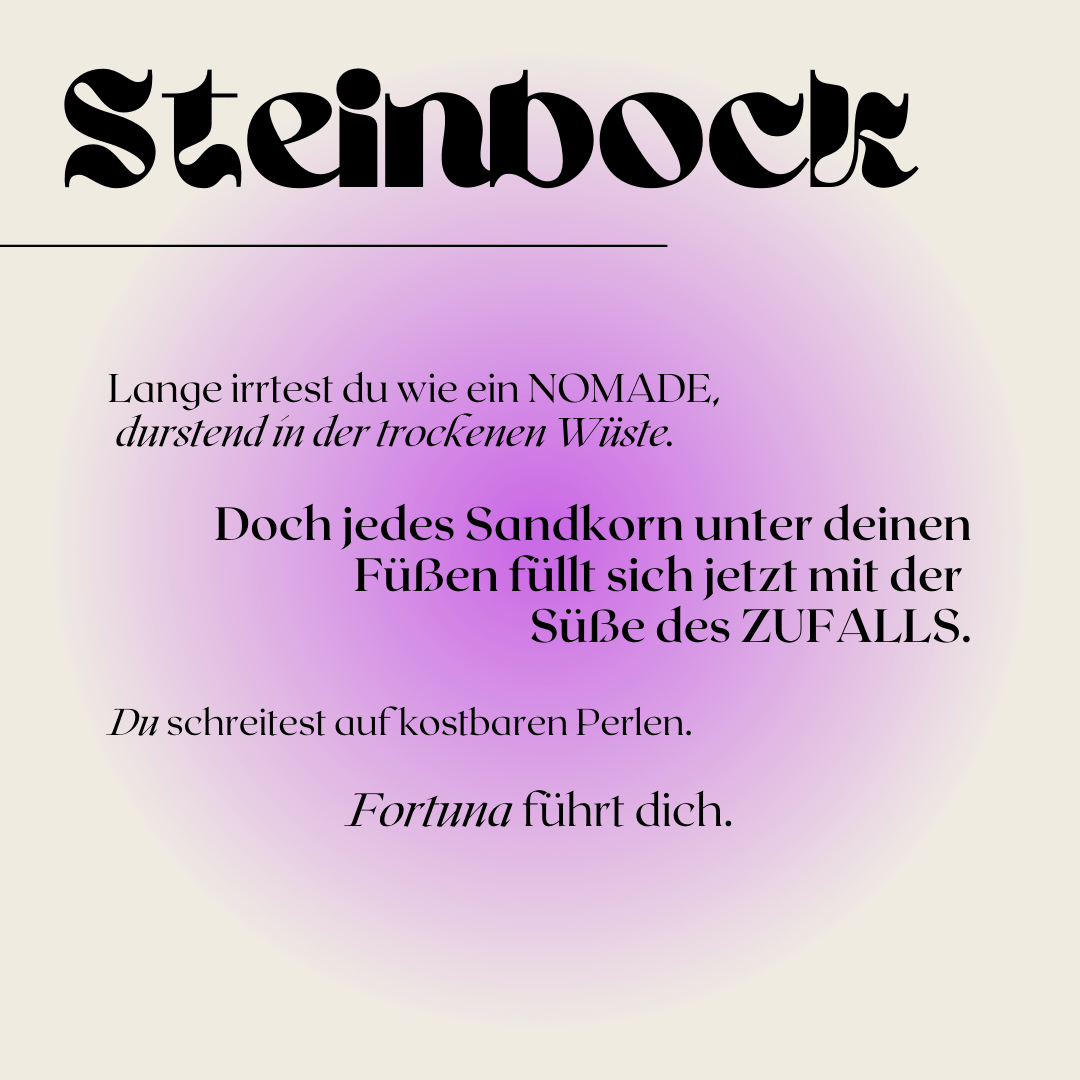 Steinbock Horoskop