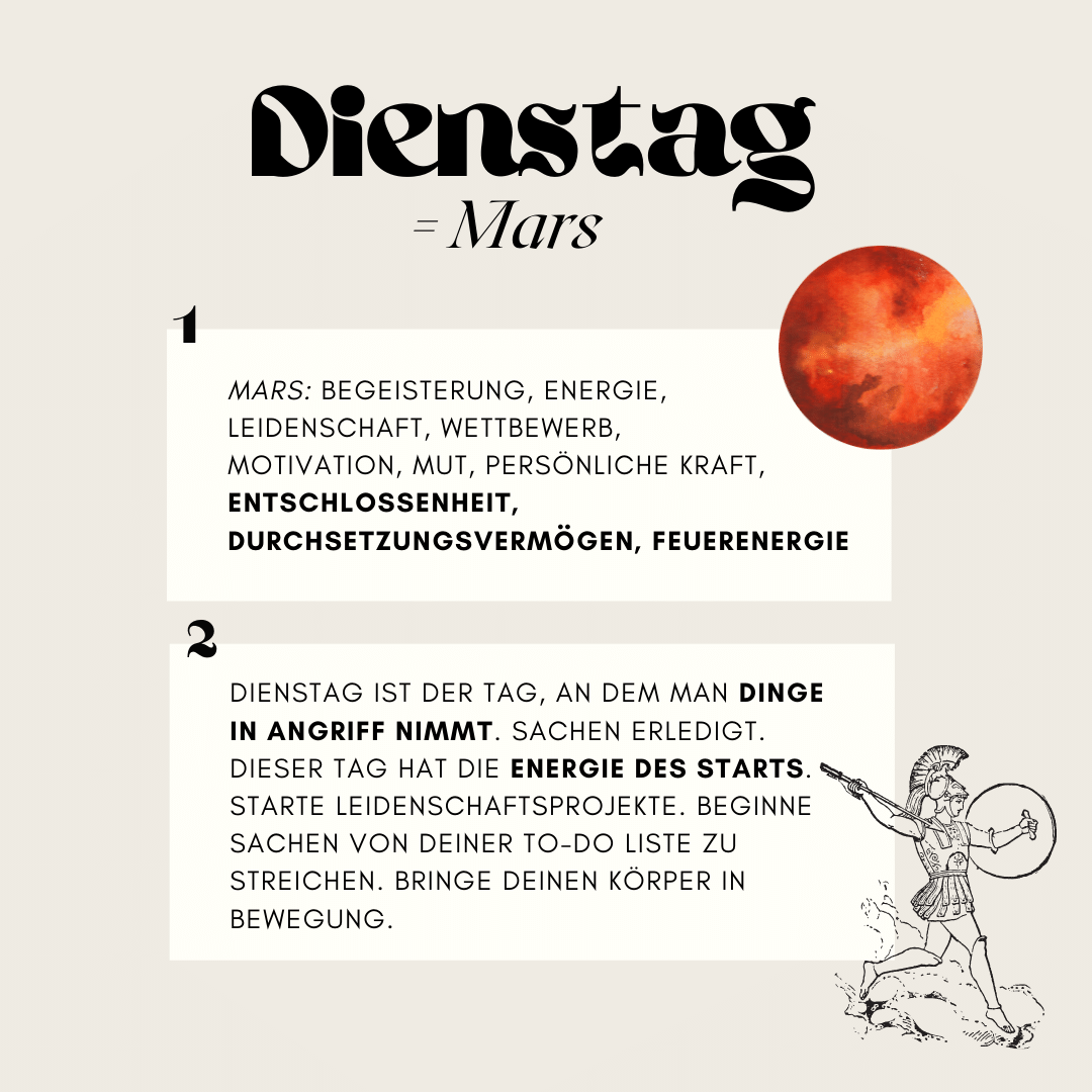 Dienstag = Mars