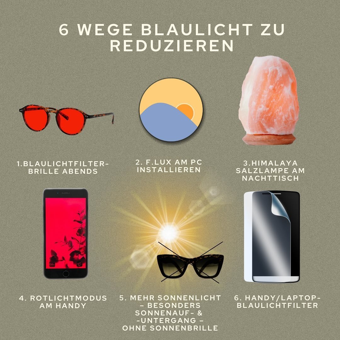 ✌️Die 2 gr&ouml;&szlig;ten St&ouml;rfaktoren f&uuml;r deinen zirkadianen Rhythmus?
1.) 🌞Zu wenig nat&uuml;rliches Sonnenlicht untertags
2.) 📱Zu viel k&uuml;nstliches Blaulicht nach Sonnenuntergang

Nat&uuml;rliches Blaulicht in Form von Tageslicht 
