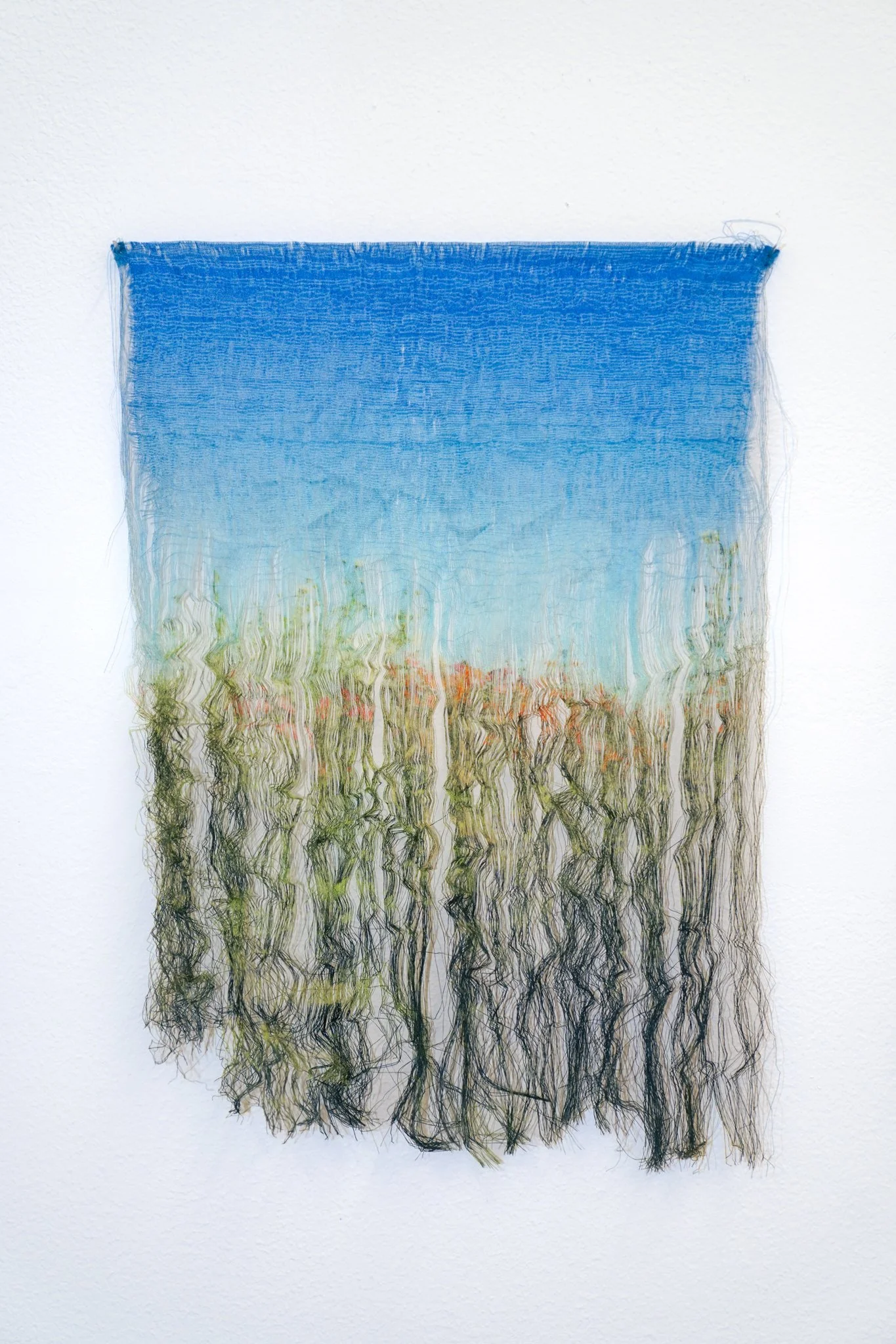 'Maneuvering Fibres', 2023. Edition 2 of 8. Silk, silver. 30 x 20 cm. Supported by Statens Kunstfond for 'Maneuvering Fibres', Bladr, Copenhagen. Photography: Gianmarco Pedrini. Public collection: Danish Arts Foundation.