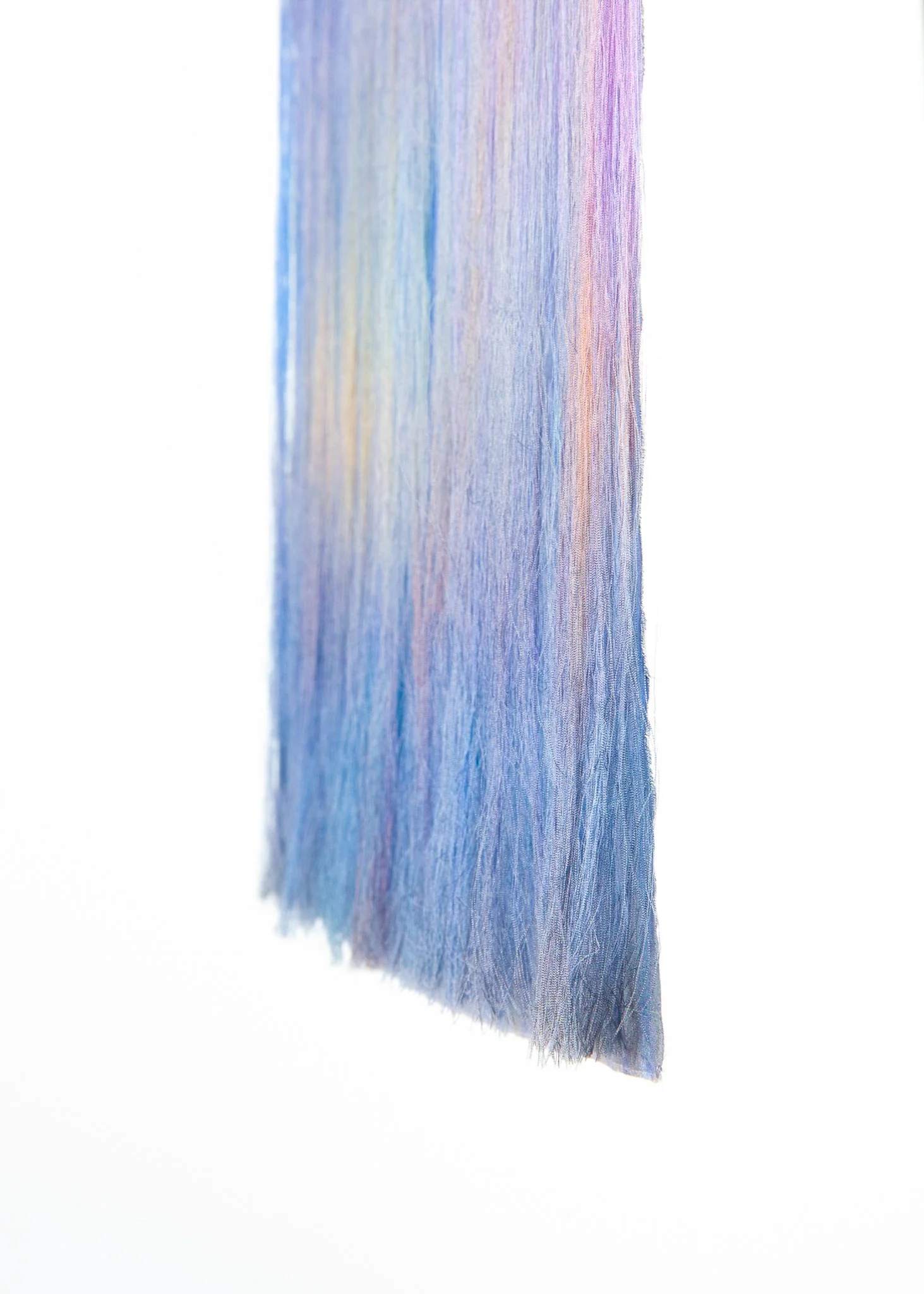 'Triptych Compression (Bruises)', 2021. Silk. 48 x 27 cm.