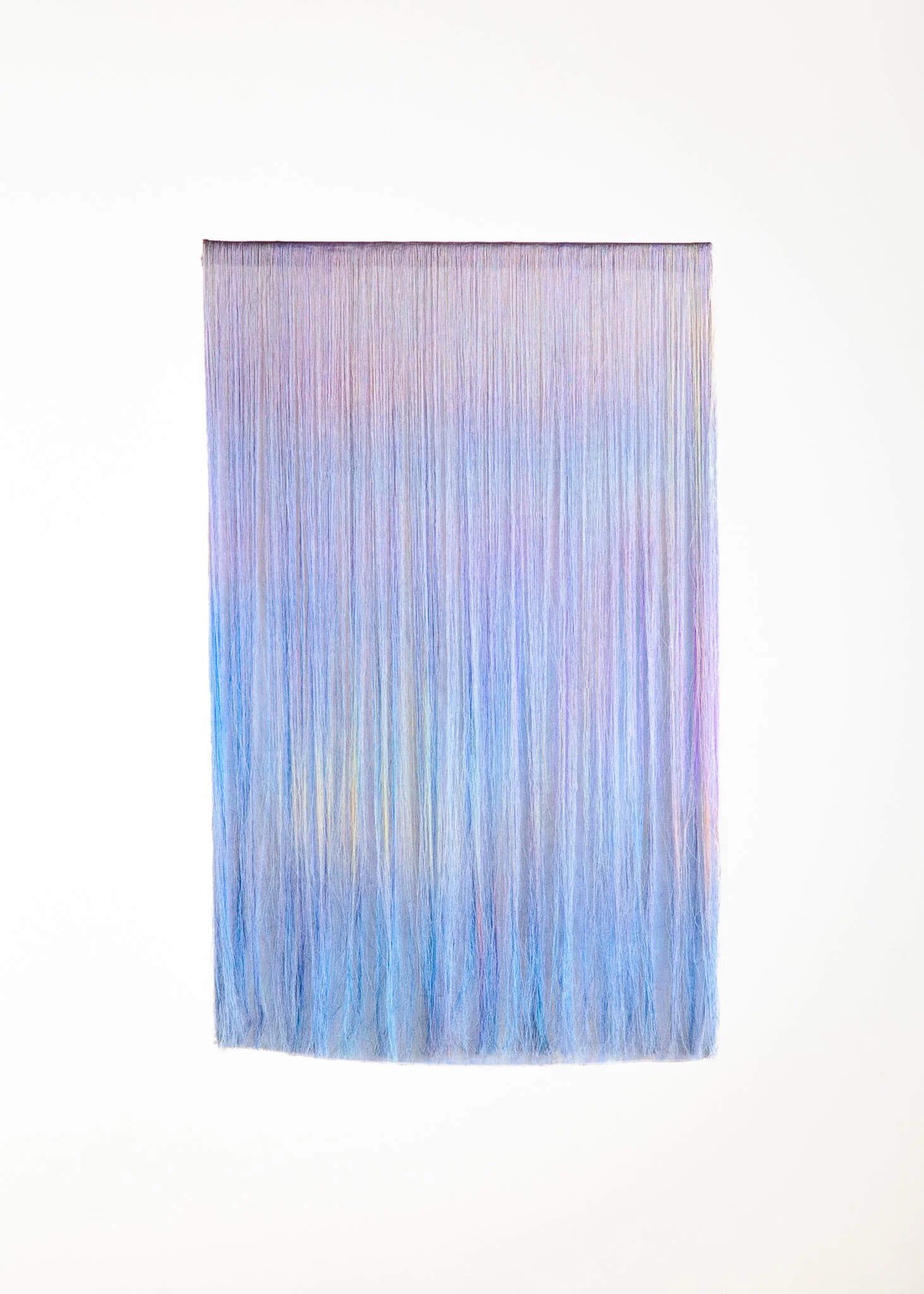 'Triptych Compression (Bruises)', 2021. Silk. 48 x 27 cm.