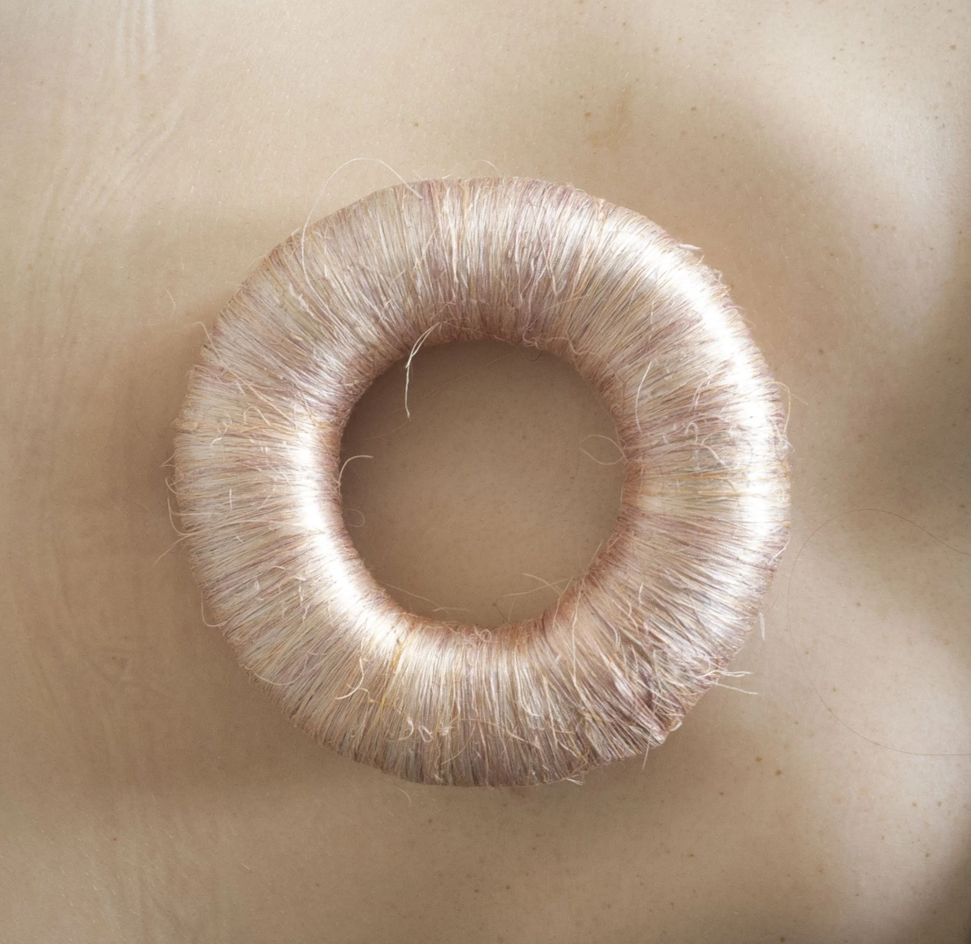 'Extracts of Care (2020)', 2020. Silk, porcelain. 3 × 12 × 12 cm. 
