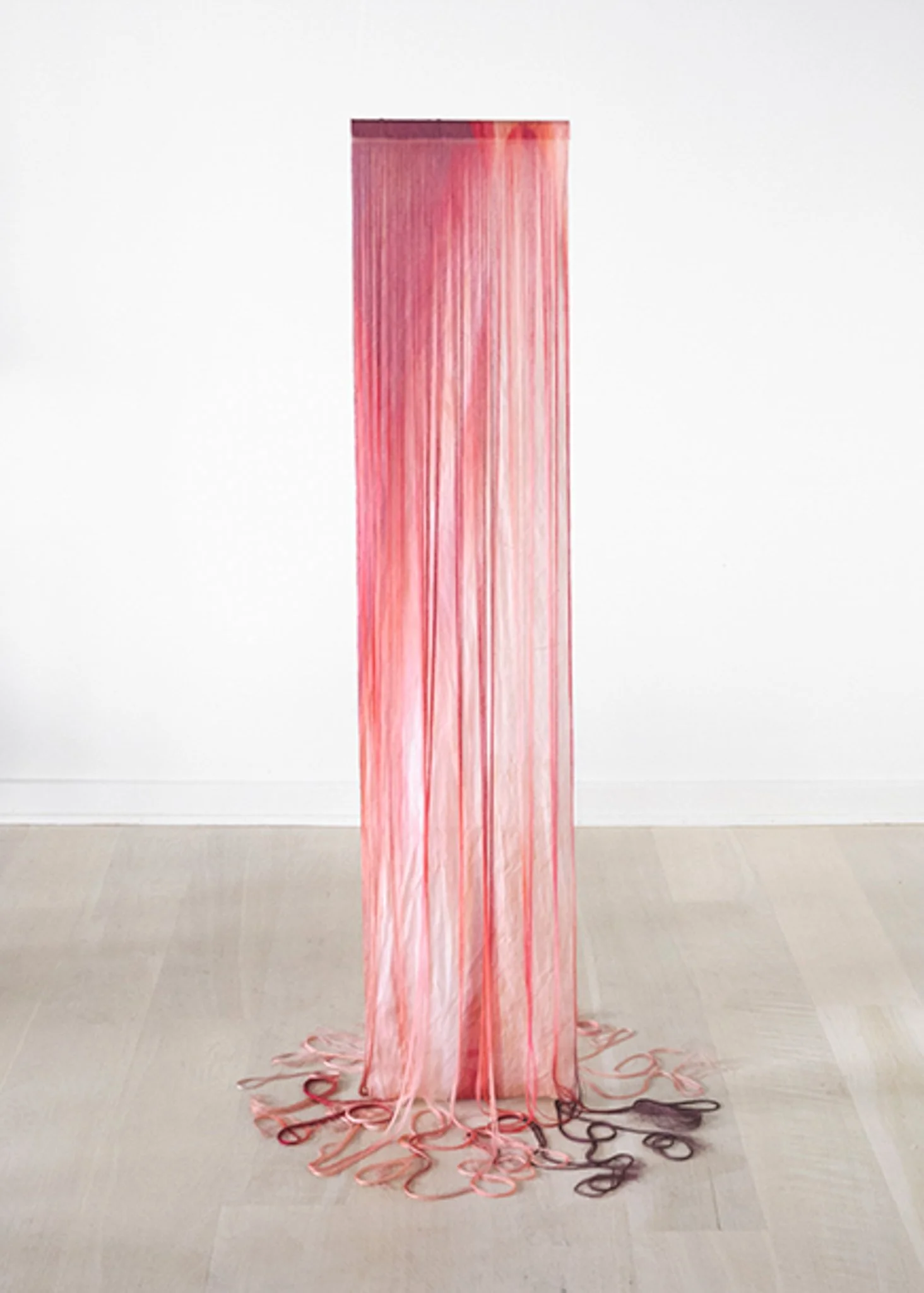 'Biometric Fibre', 2020. 120 x 70 cm. Installed as part of the project 'A Frayed Body'.