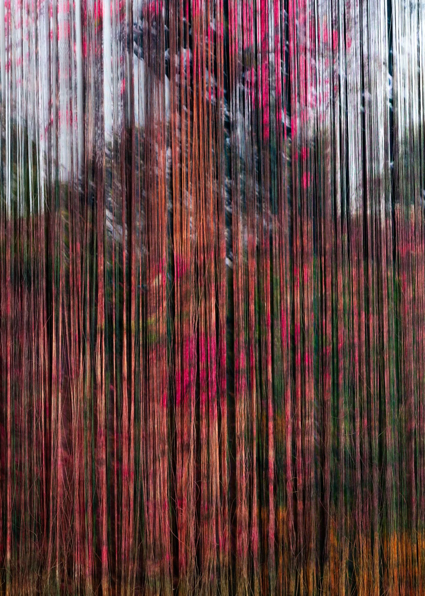 'Another Night Falls', 2022. Silk. 108 x 50 cm. Photography: Tim Spreadbury. Private collection.