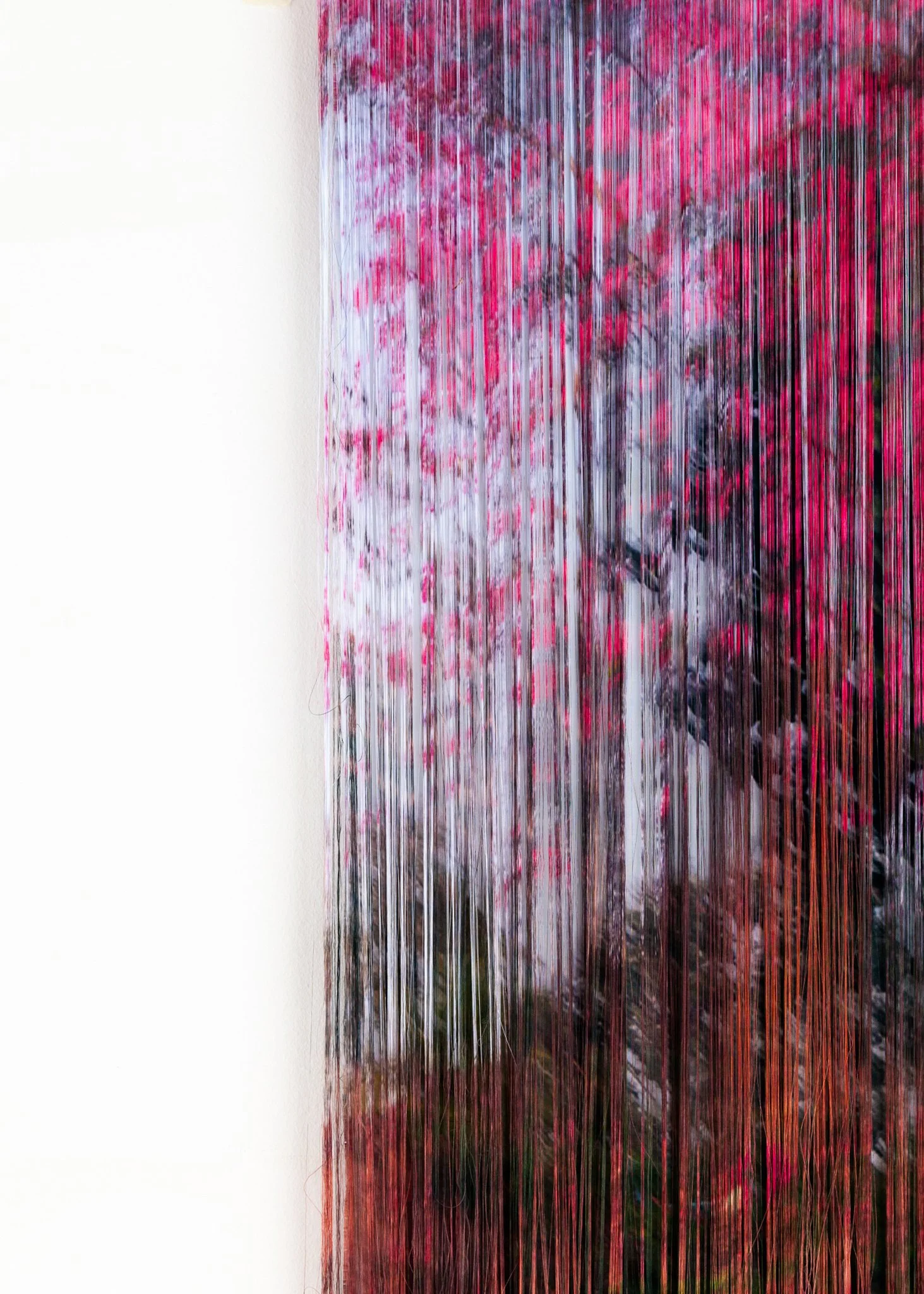 'Another Night Falls', 2022. Silk. 108 x 50 cm. Photography: Tim Spreadbury. Private collection.