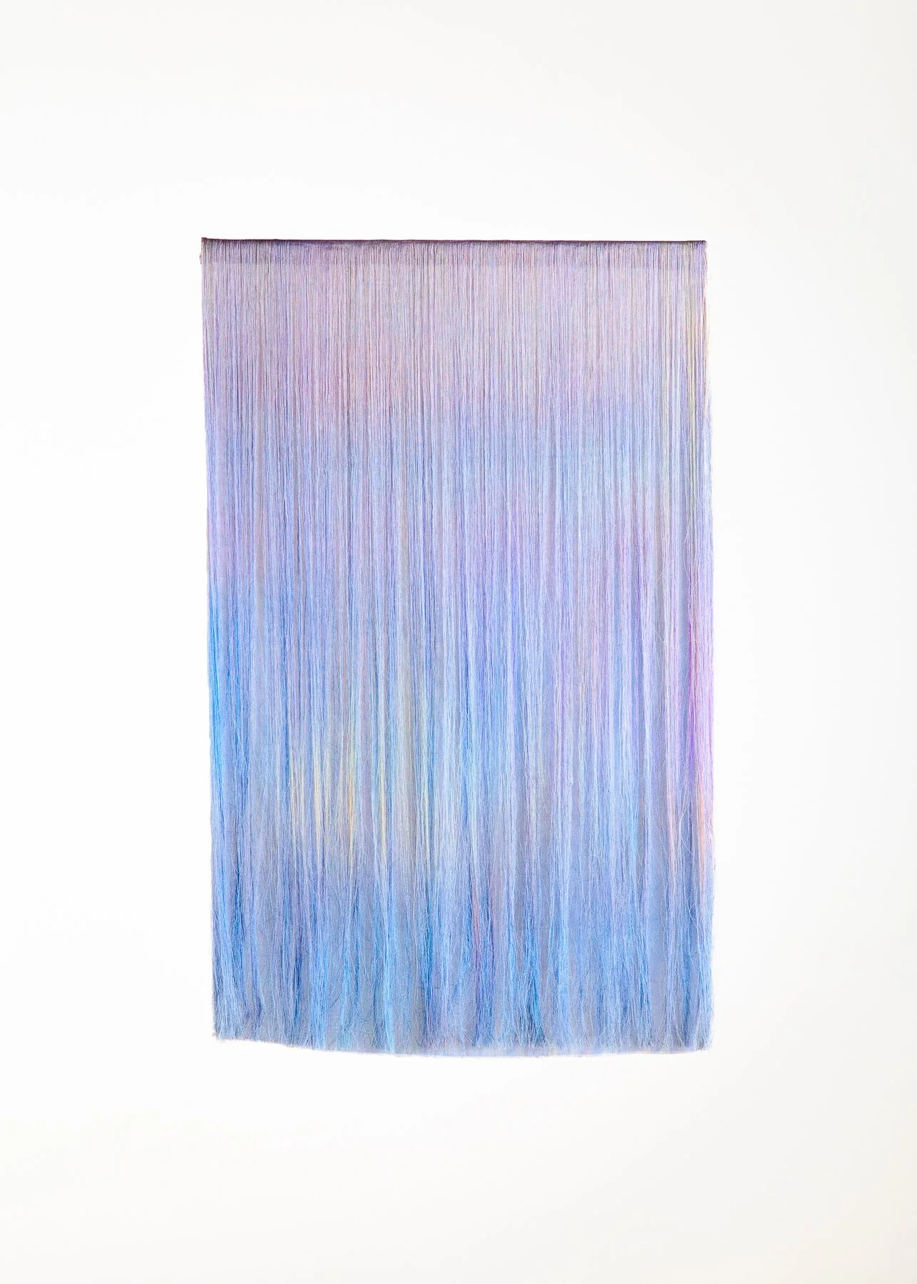'Triptych Compression (Bruises)', 2021. Silk. 48 x 27 cm.