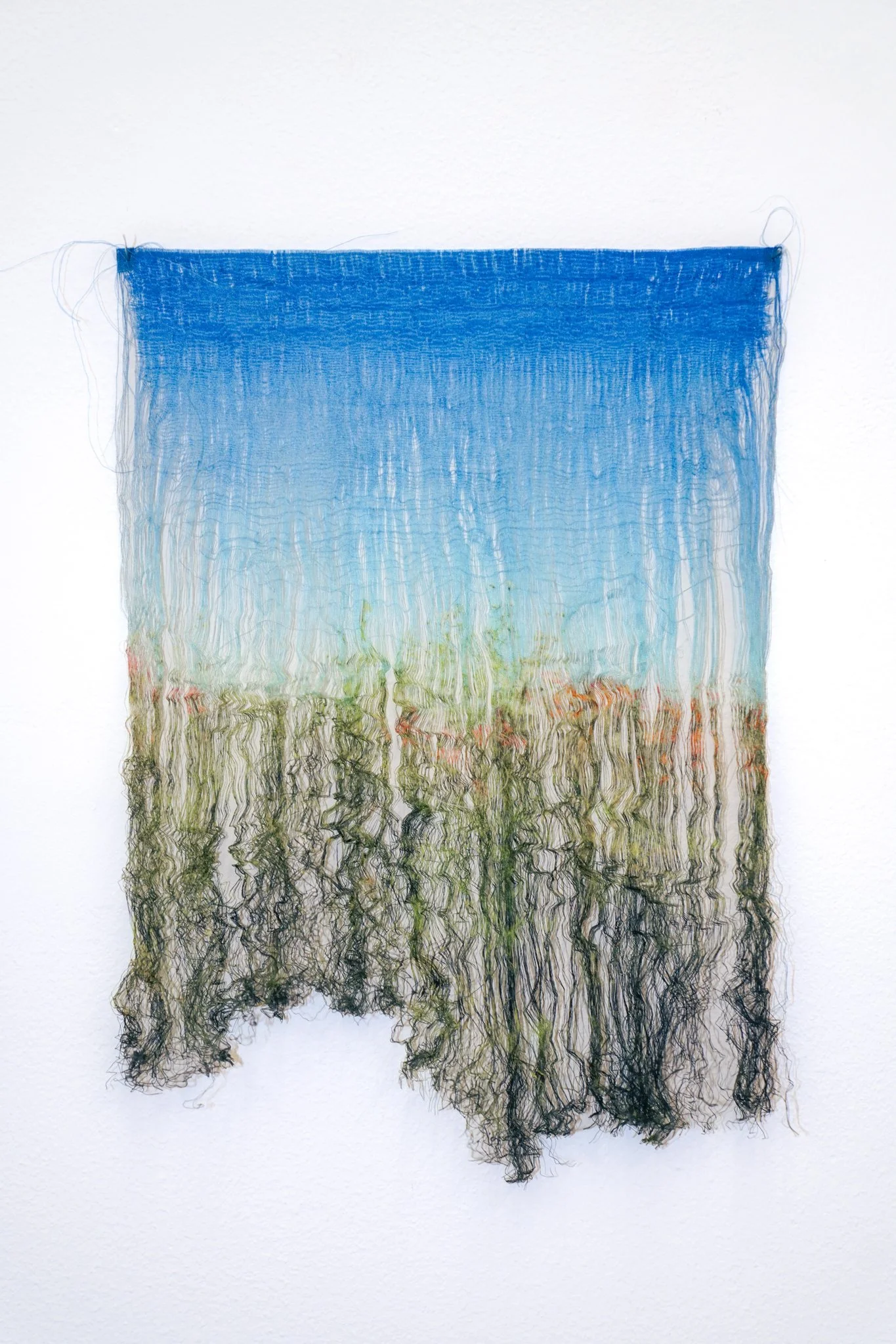 'Maneuvering Fibres', 2023. Edition 4 of 8. Silk, silver. 30 x 20 cm. Supported by Statens Kunstfond for 'Maneuvering Fibres', Bladr, Copenhagen. Photography: Gianmarco Pedrini. Public collection: Danish Arts Foundation.