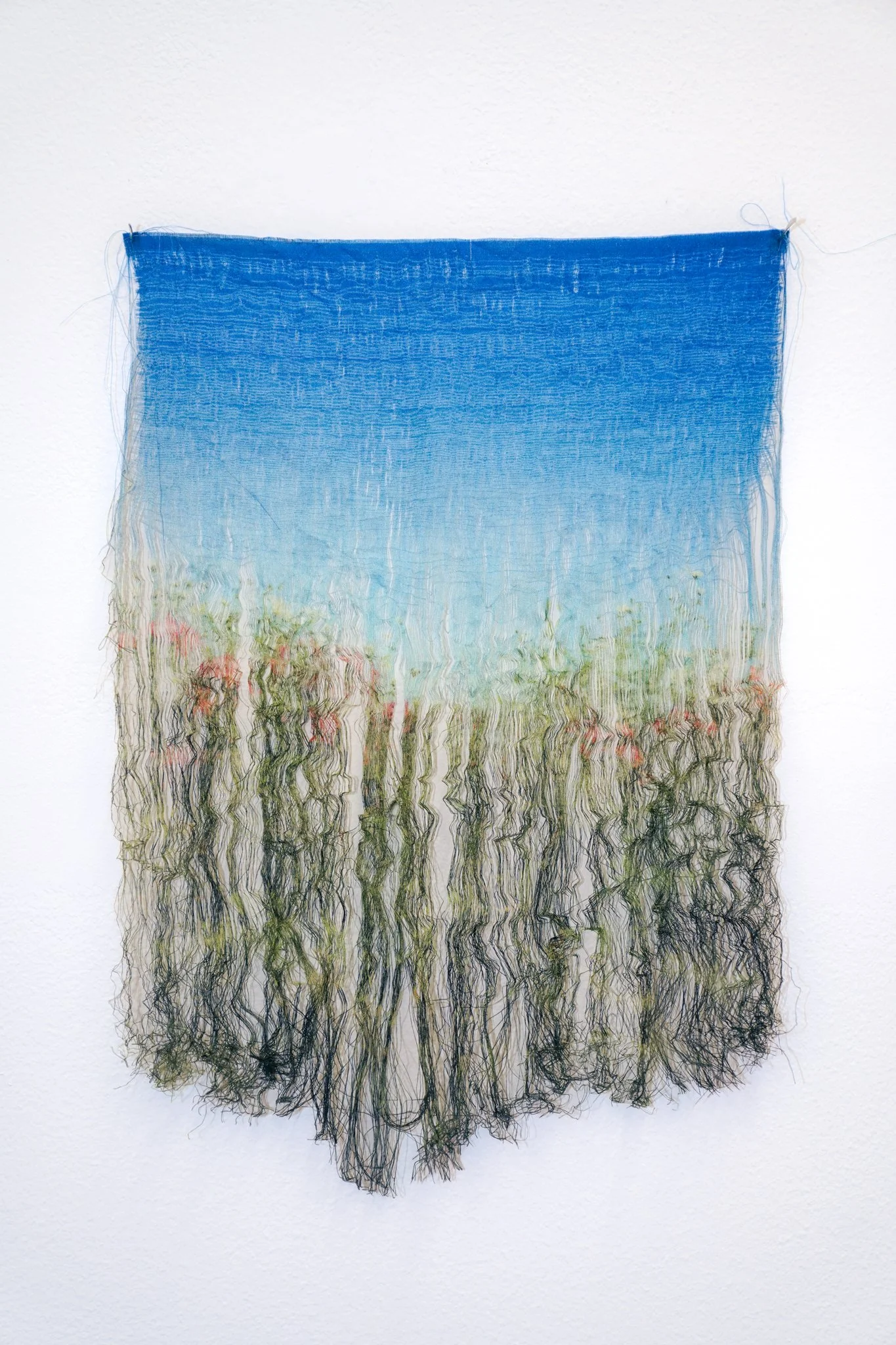 'Maneuvering Fibres', 2023. Edition 3 of 8. Silk, silver. 30 x 20 cm. Supported by Statens Kunstfond for 'Maneuvering Fibres', Bladr, Copenhagen. Photography: Gianmarco Pedrini. Public collection: Danish Arts Foundation.