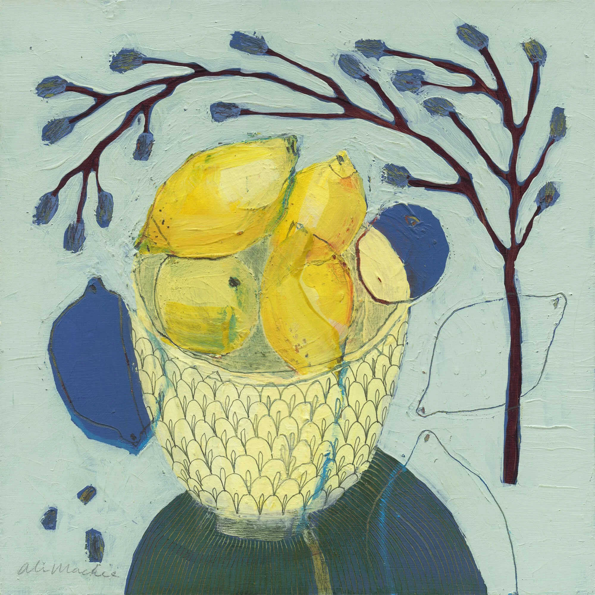 Mixed Doubles (30cm x 30cm) £440 available through Magpie Contemporary Art from May 2026