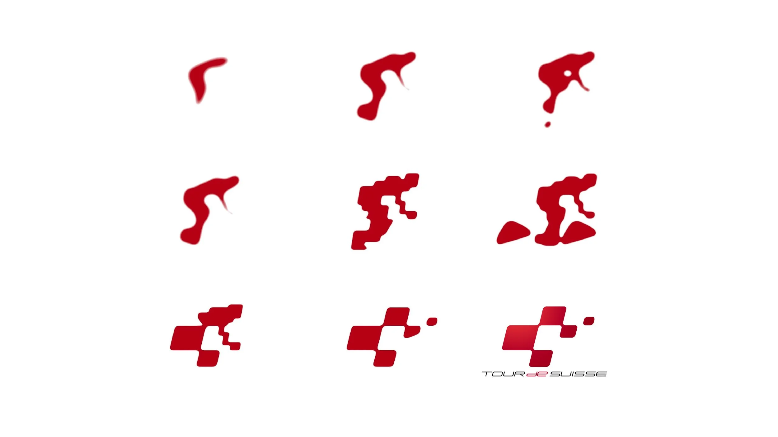 Sequences of the animated cyclist transforming into the Tour de Suisse logo // Logo Design: RoyWedemaDesign //
Motion Design: Patrick Ensslin