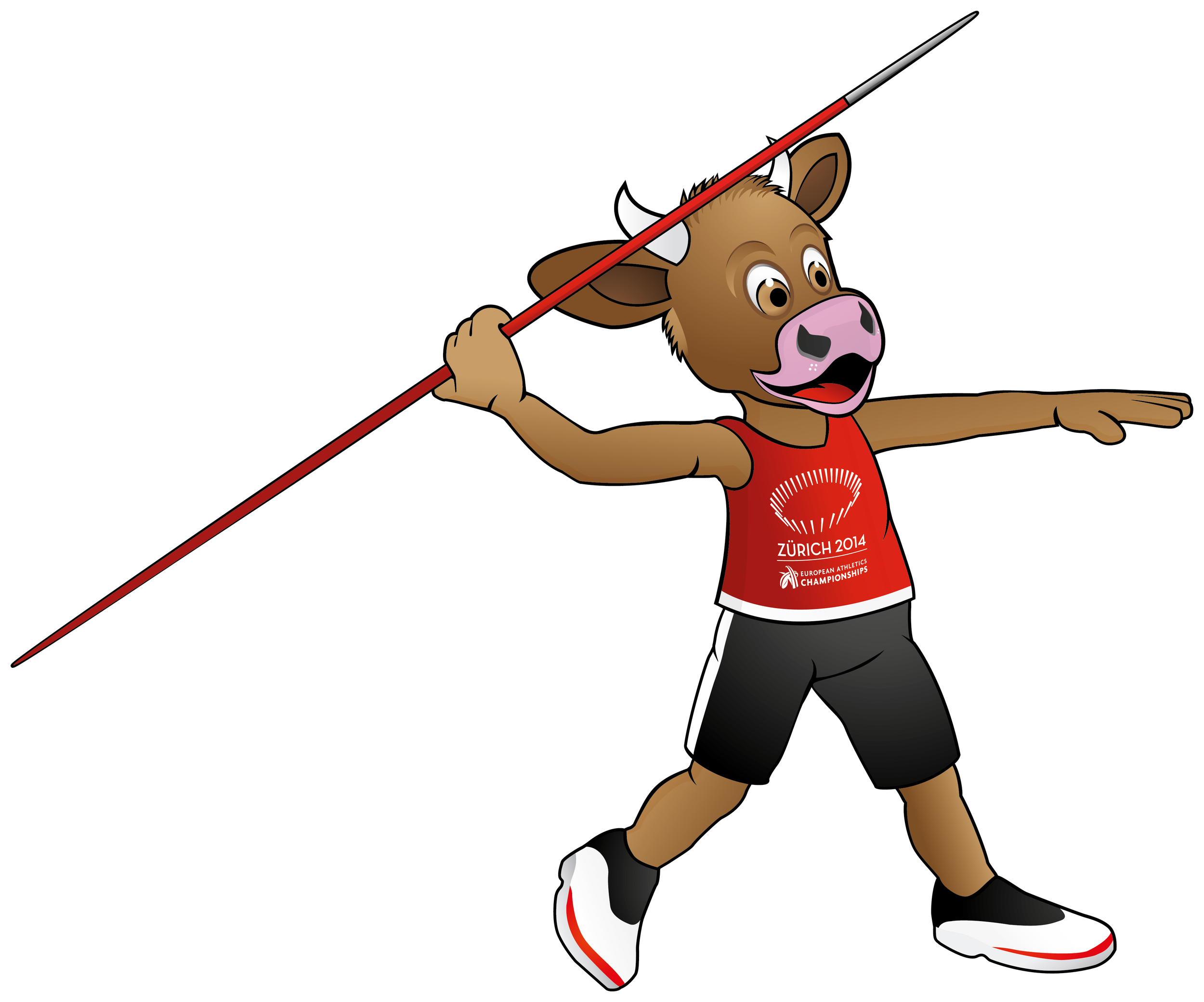 COOLY // Design by RoyWedemaDesign // Official mascot of the 2014 European Athletics Championships, Zurich