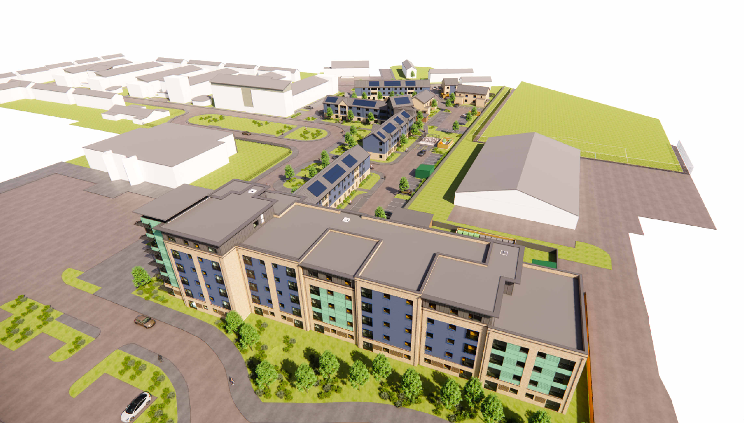 County Flats Phase2, Land east of Bevin Avenue, Sandfields, Port Talbot |  Tir i`r dwyrain o Bevin Avenue, Traethmelyn, Port Talbot