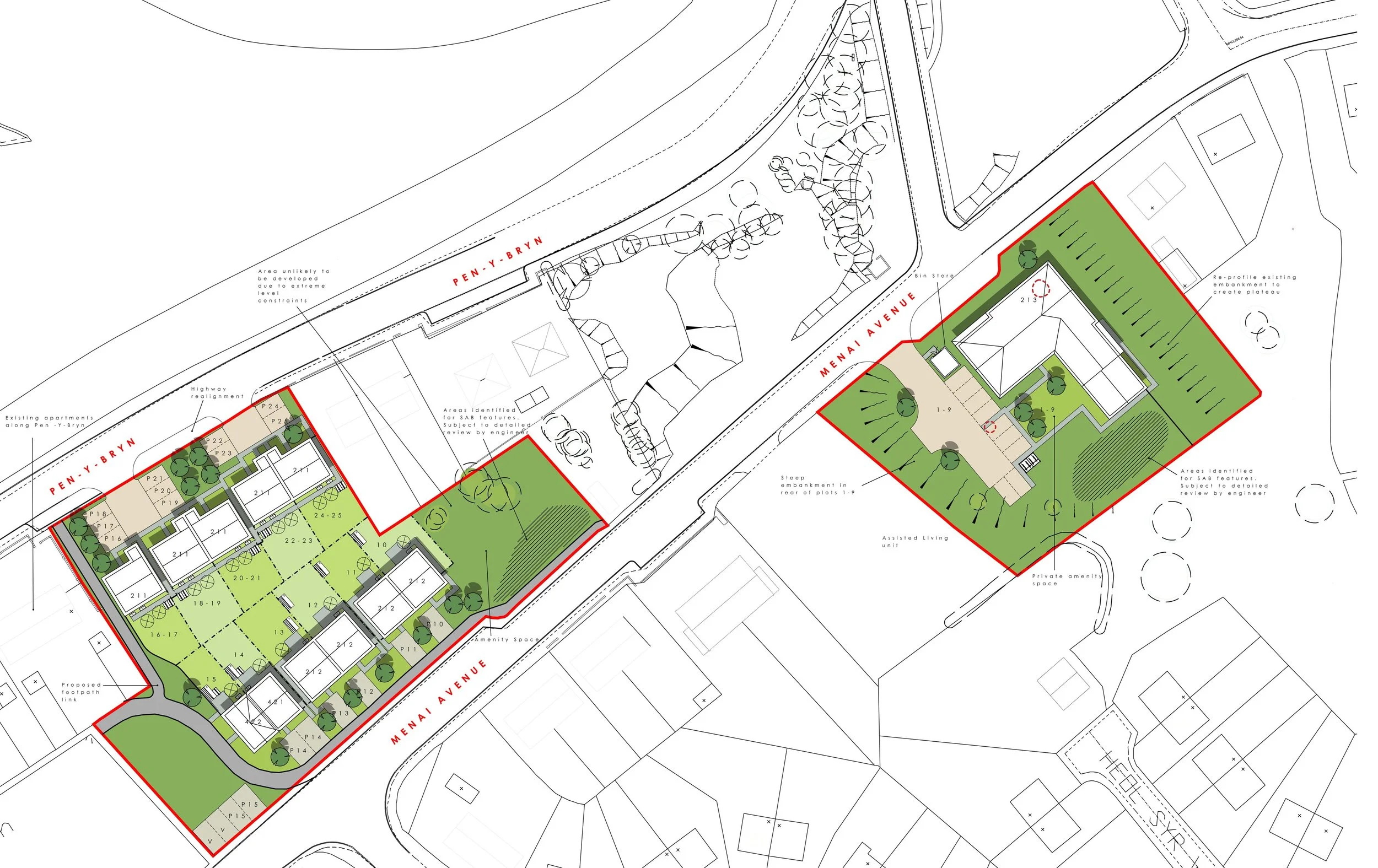Land off Pen-Y-Bryn &amp; Menai Avenue, Croeserw | Tir wrth Pen-Y-Bryn a Menai Avenue, Croeserw