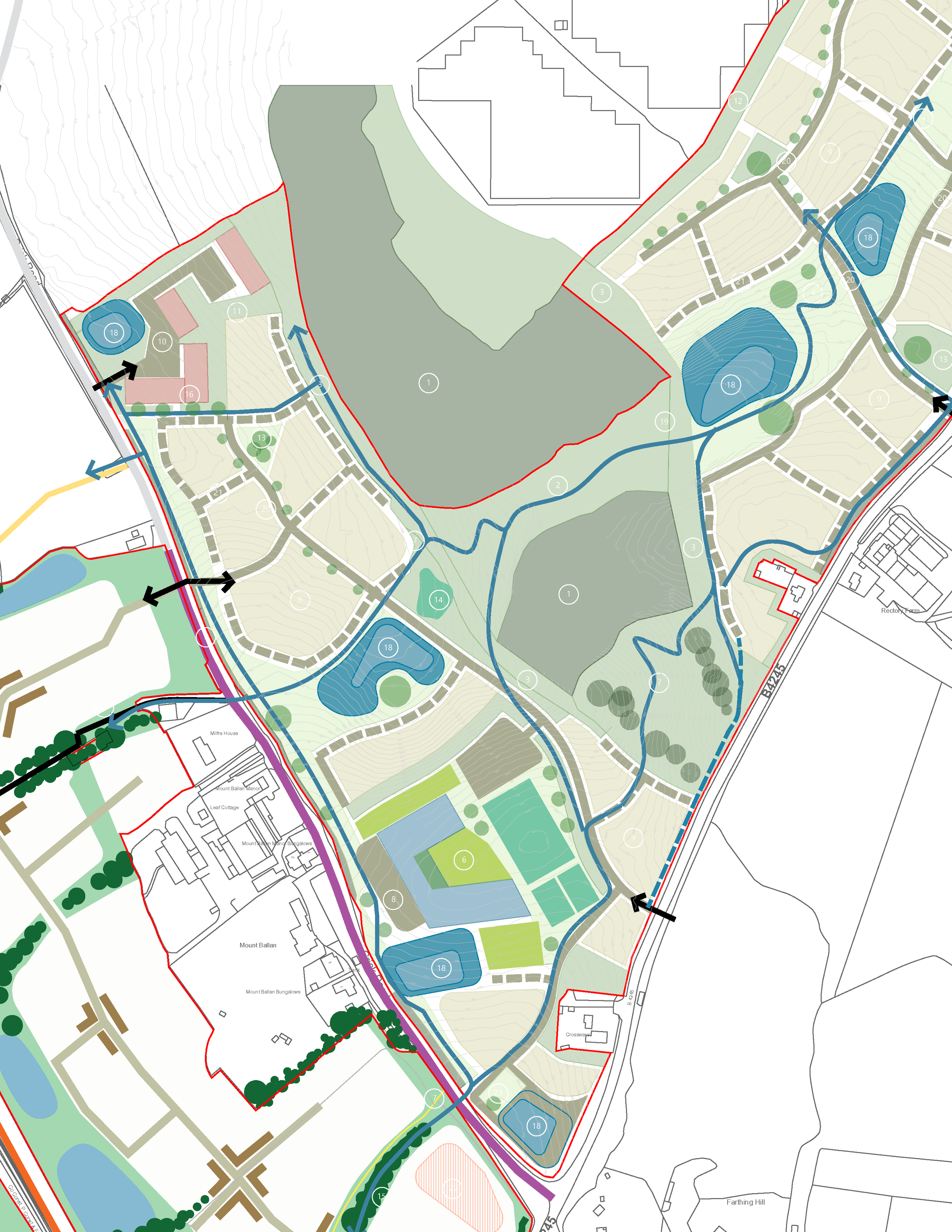 Land at Bradbury Farm, East of Crick Road, East Caldicot | Tir ar Ffarm Bradbury, i’r dwyrain o ffordd Crick, Dwyrain Caldicot, Sir Fynwy