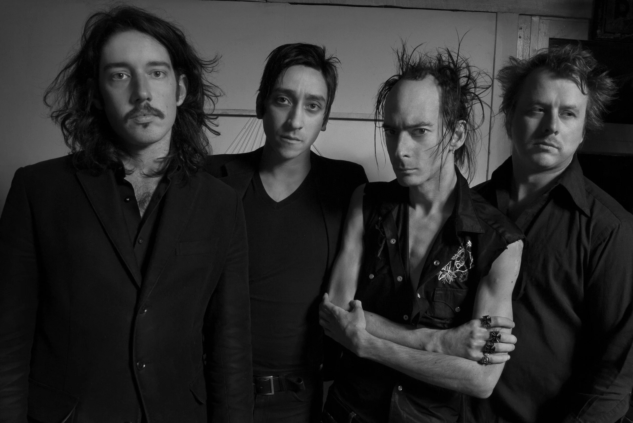 Group portrait of the band Woman in Williamsburg/Brooklyn