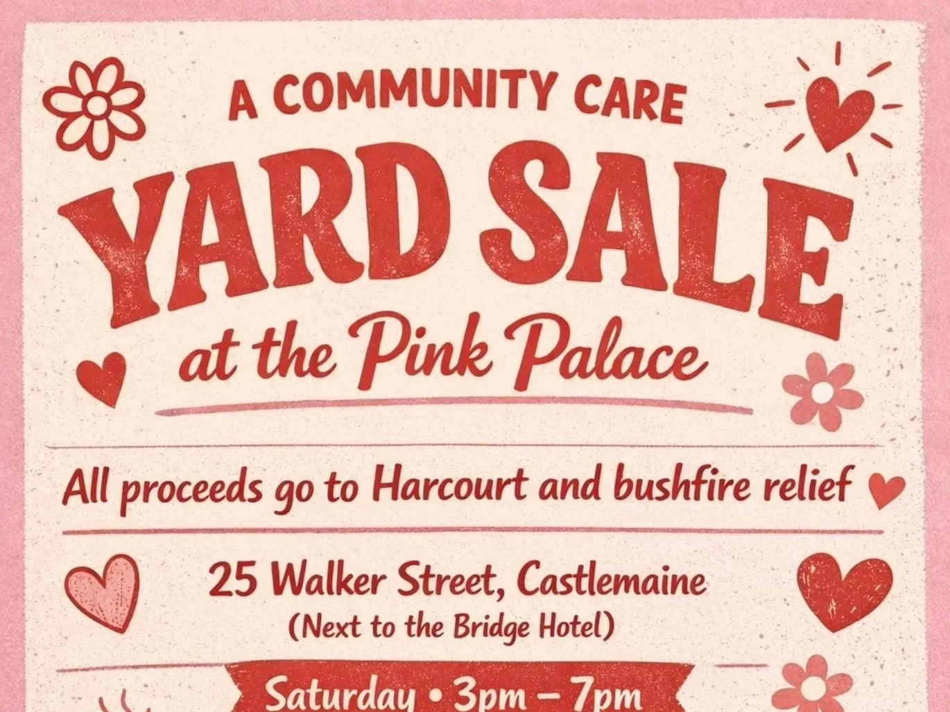 Yard Sale for Harcourt & Bushfire Relif