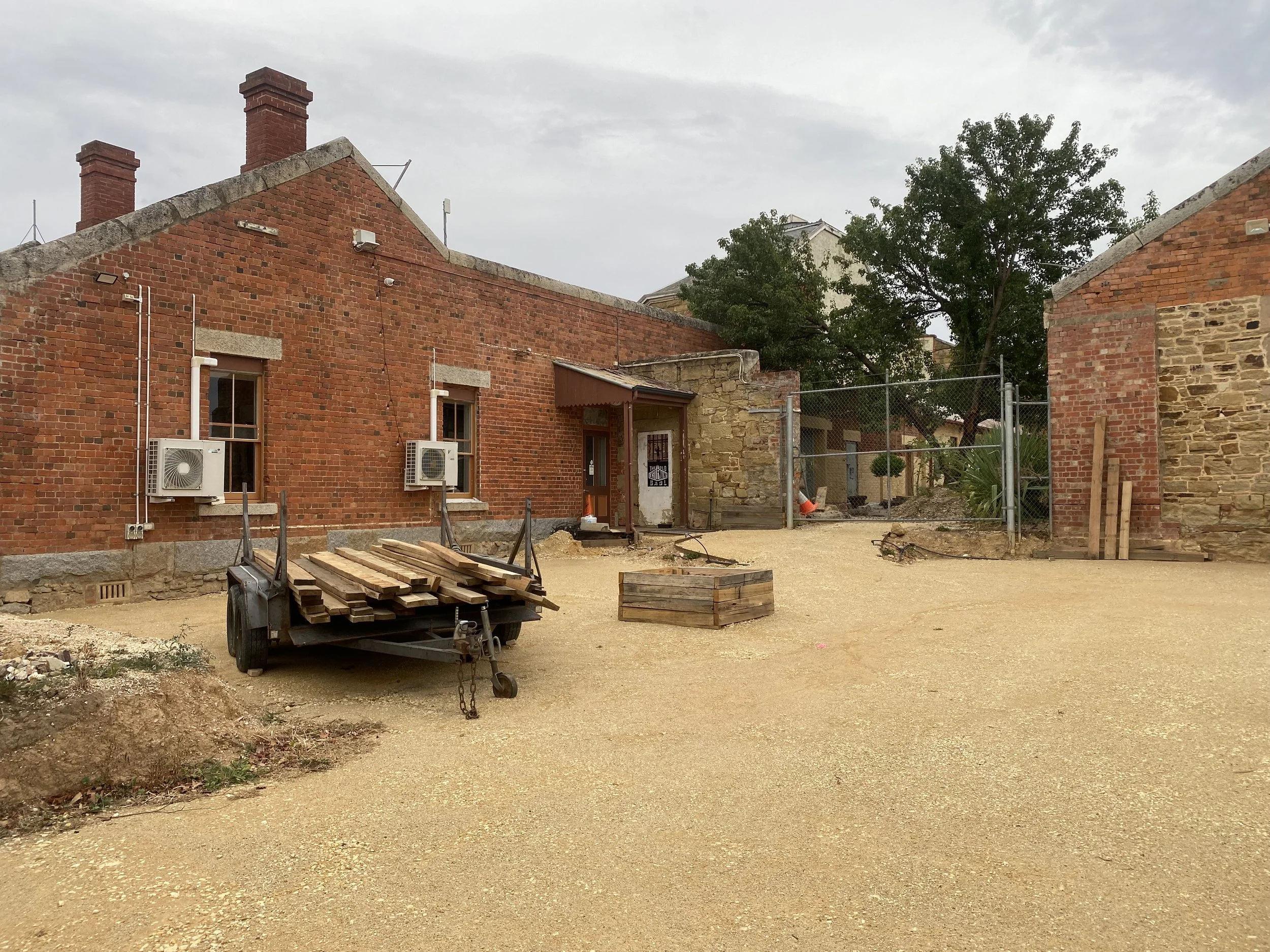 Change is afoot at the old Gaol as Global Village Learning settle in and continue to share the space for and with community. Best neighbours ever!