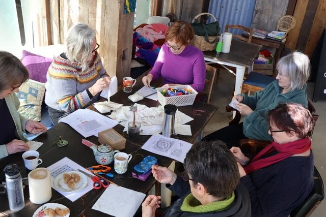 Crafty crew making gathering.