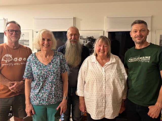 WER Energy Group members (l-r) Neil Webster, Lesley Jones, Alistar Robertson, Robin Landvogt and Adam Zab