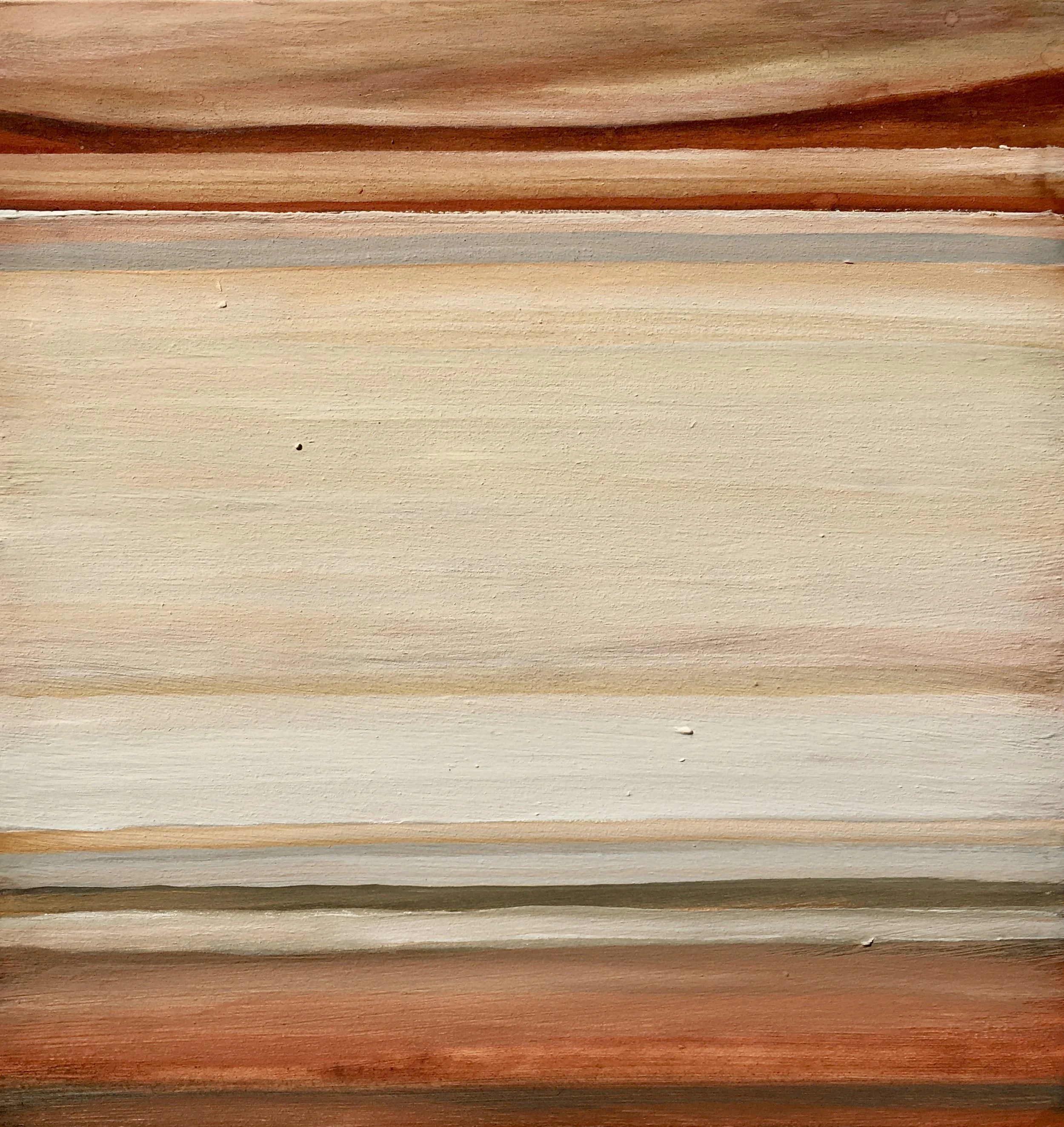 Golden Flow, Earth Ochres on wood. SOLD