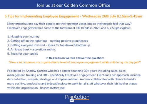5 Tips for Implementing Employee Engagement + FREE Breakfast 26 July ...