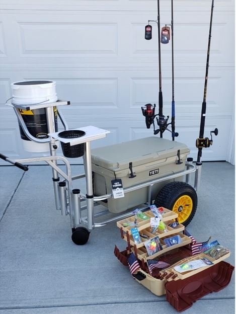 AND THE WINNER IS...!   "Loaded" Fishing Cart Raffle