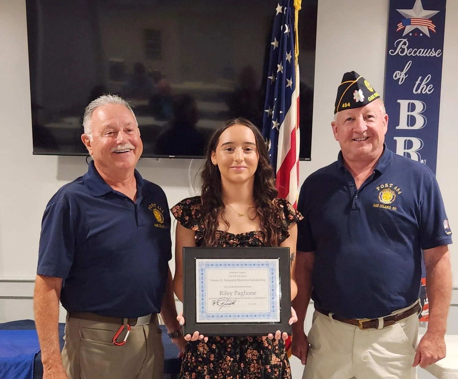 Winner of the Vincent A. Simonetti Memorial Scholarship