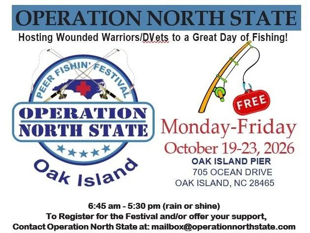 Operation North State - a day of fishing for wounded warriors and D/veterans