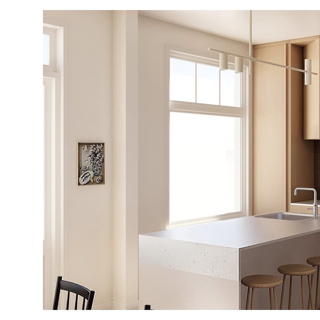 Concept design process..
Kitchen 3D render

Design and coordination by @studio___p3 
Render by @visuals__space 

#kitchen #kitchendesign #bespoke #neutral #tajmahal #oak #shadowlight #texture #interiorarchitecture #renovation #turnkey #project #amste