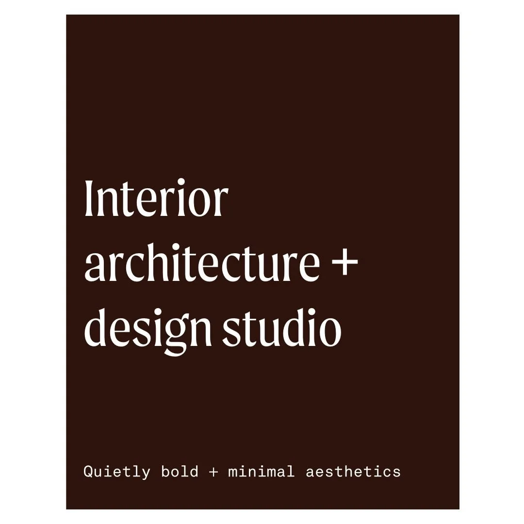 Quietly bold. Minimal. Considered.

We design interior spaces, bespoke kitchens, and cabinetry. We curate furniture and art. We work across the full scope of a project; from the first line on paper to the last detail in place.

Every space we make is