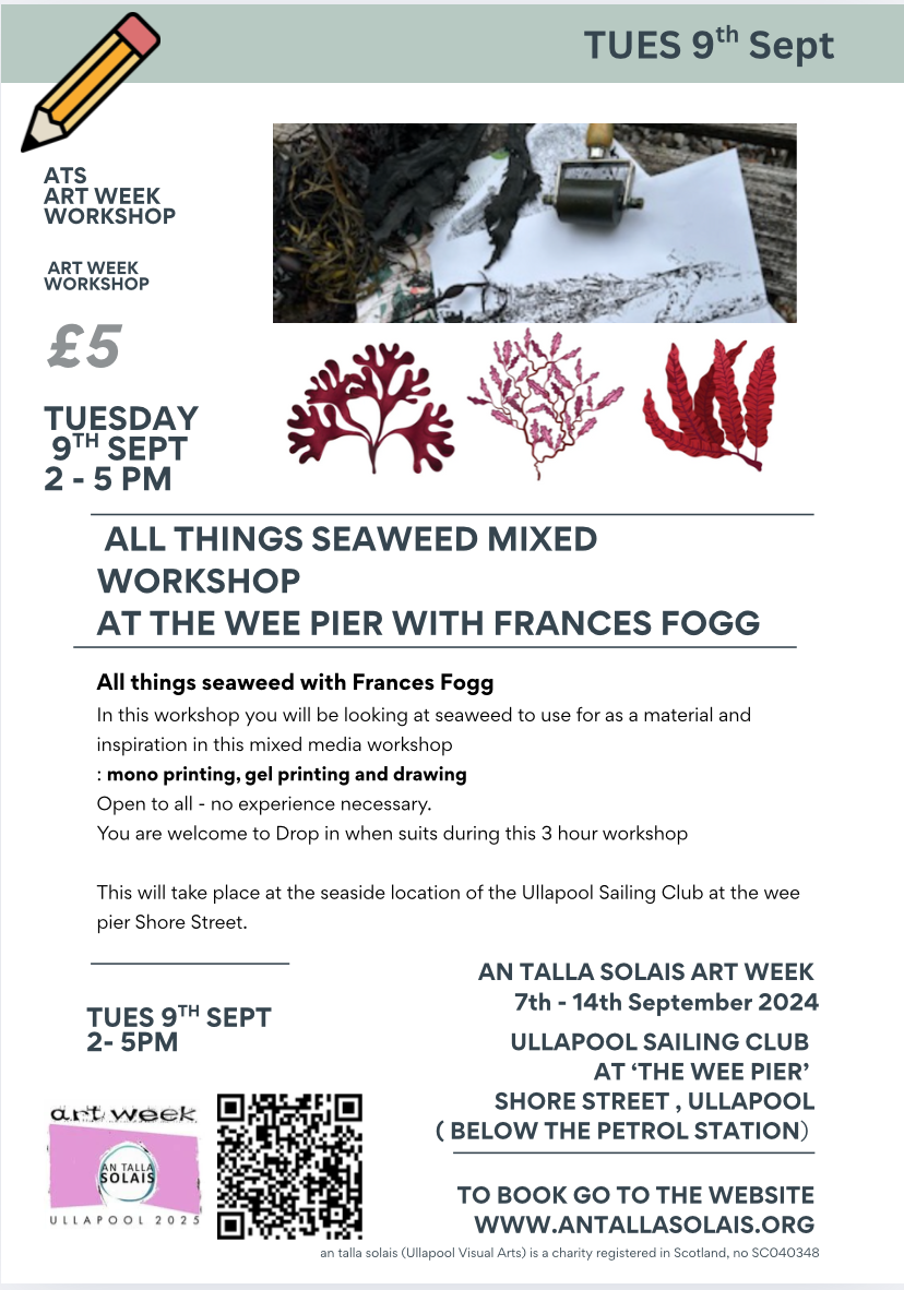 All Things seaweed Art Workshop with Frances Fogg