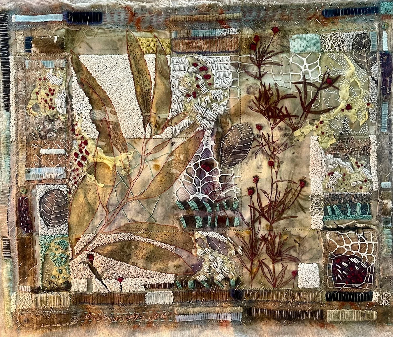 EMBROIDERY AND FOUND OBJECTS COLLAGE WORKSHOP 