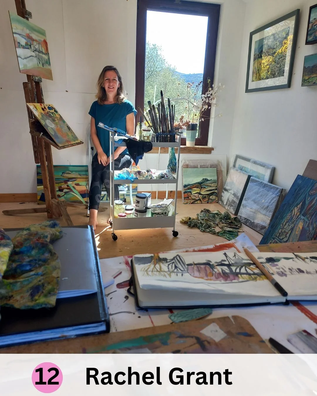 Mixed media drawings, sketchbooks and oil paintings | Ullapool