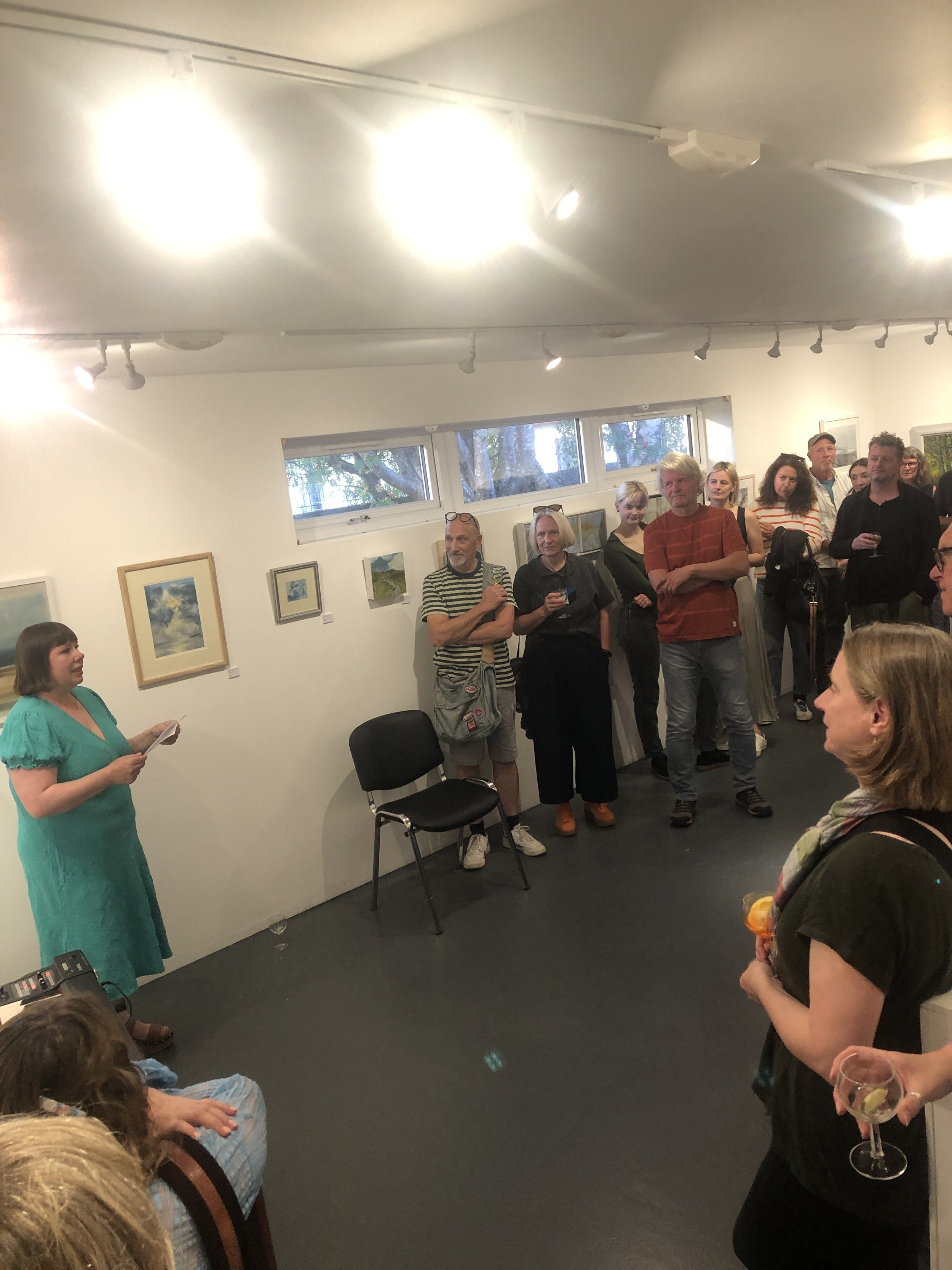 Mhairi Leaver, ATS Director at the Art Week opening