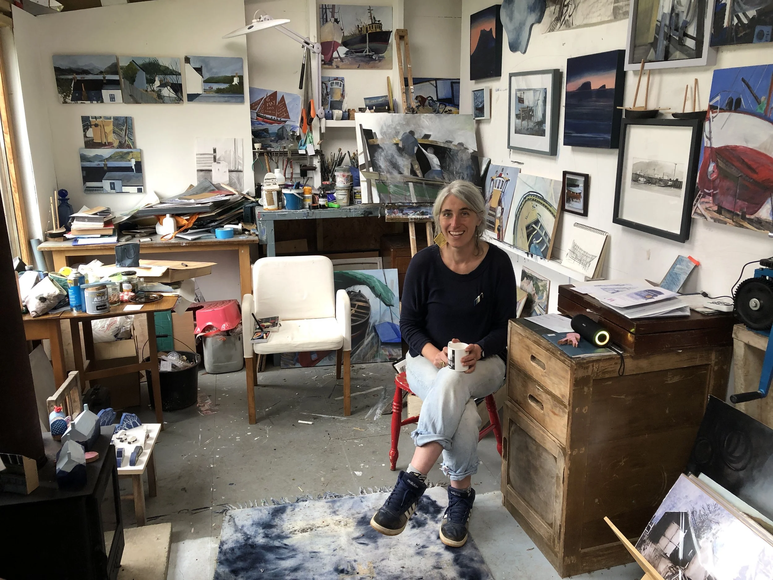Charlotte Watters, studio trail artist