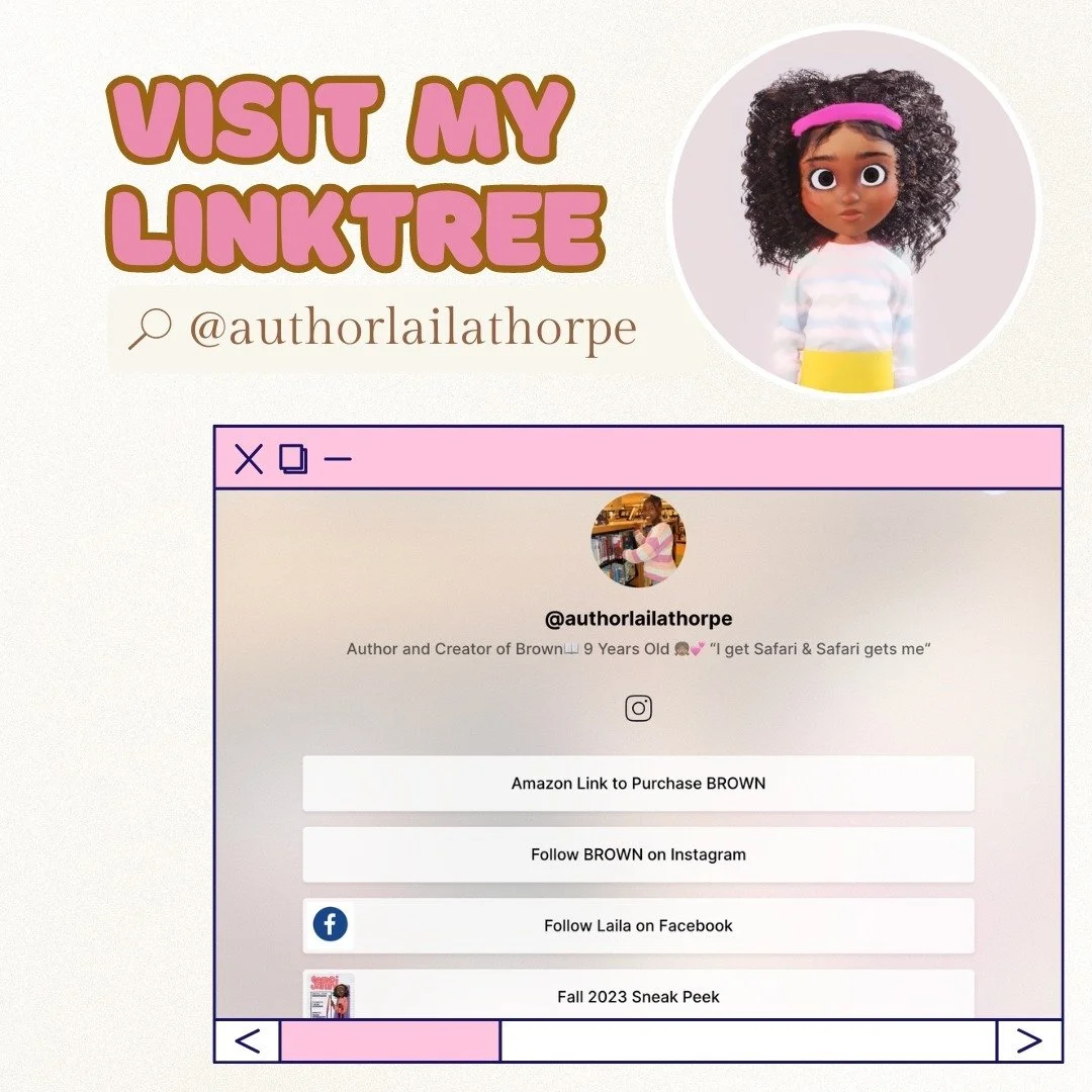 Take the time to visit my Linktree &amp; see what interesting links are being added about BROWN.
Simply , use the link in my bio.

@authorlailathorpe on Linktree

#linktree #author #reading #books