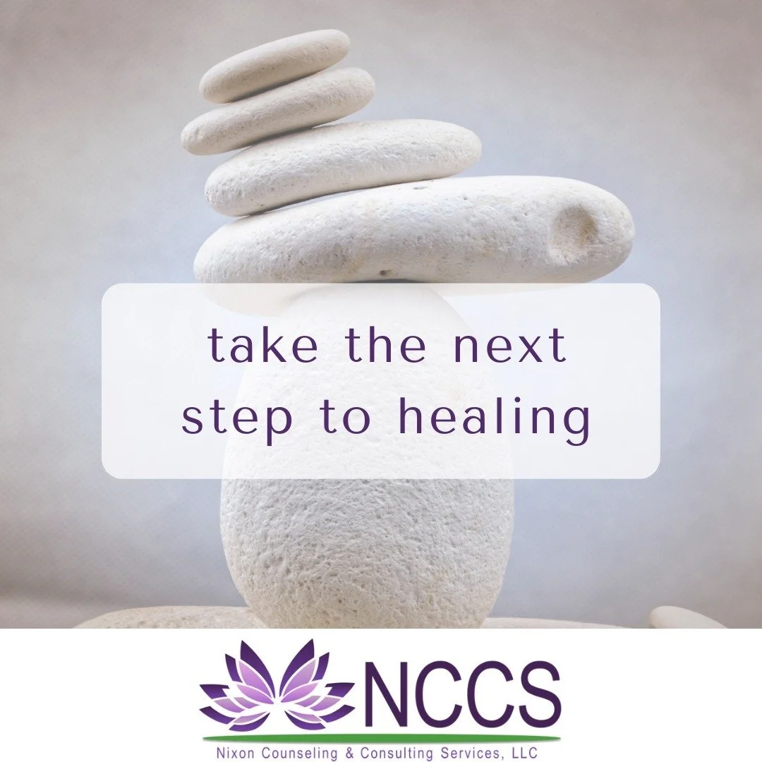 Take the next step to healing.
Therapy is an effective way to help individuals restore good mental health and overcome psychological wounds. 

Dr.Shonda Nixon
Nixon Counseling &amp; Consulting Services LLC

#therapy #steps #mentalhealth