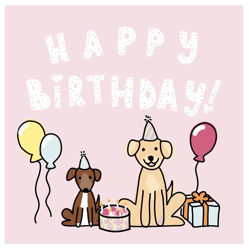 Happy Birthday - Party Dogs