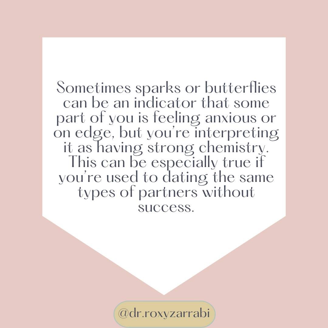 Are you feeling sparks with someone new or anxiety? If you often mistake chemistry for compatibility, asking yourself this question when you're dating someone new can be an important part of shifting this pattern. To learn more about recognizing the 