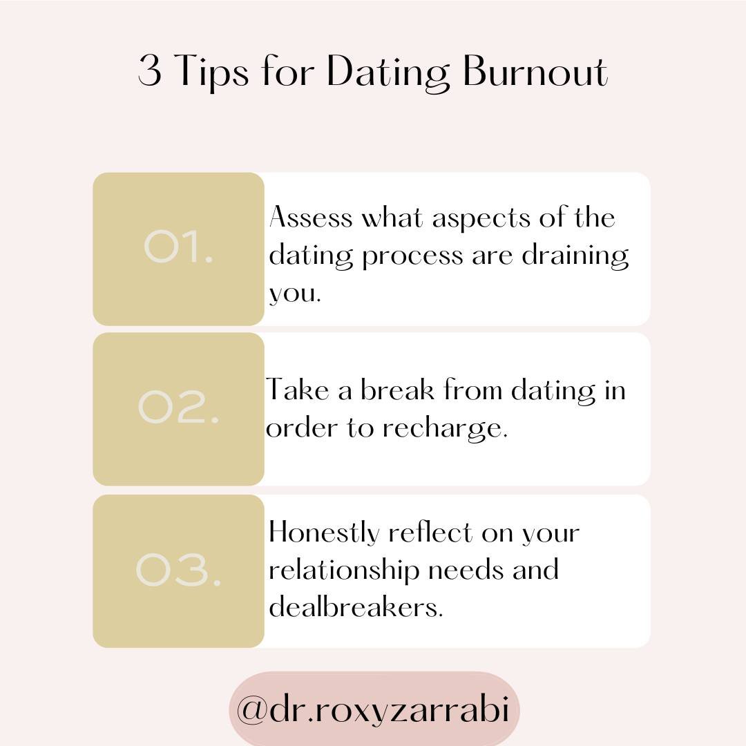 It&rsquo;s no secret that modern dating can often lead to dating burnout. From endless swiping to disappointing dates, it's easy to feel drained. 

If you&rsquo;re struggling with dating burnout, check out my latest article to learn more about these 
