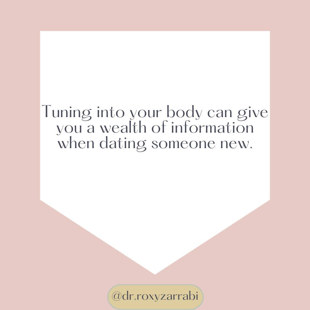 Our bodies often reveal what words can't express. While first date jitters are not unusual, notice how you feel after spending a few dates with someone. Do you feel at ease or on edge? Do you feel anxious or calm? If you&rsquo;re feeling on edge, tak
