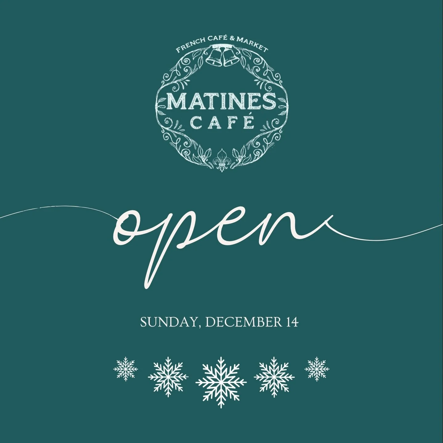 We&rsquo;re open! Visit us in Wayne + Chestnut Hill today. Open til 5pm. ❄️