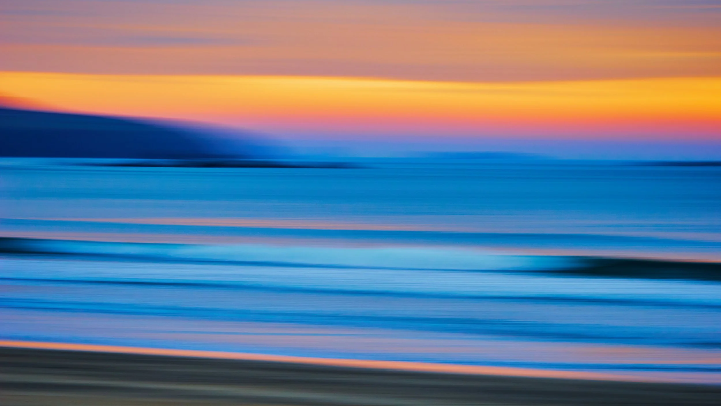Spring Sunset at Whitesands, ICM