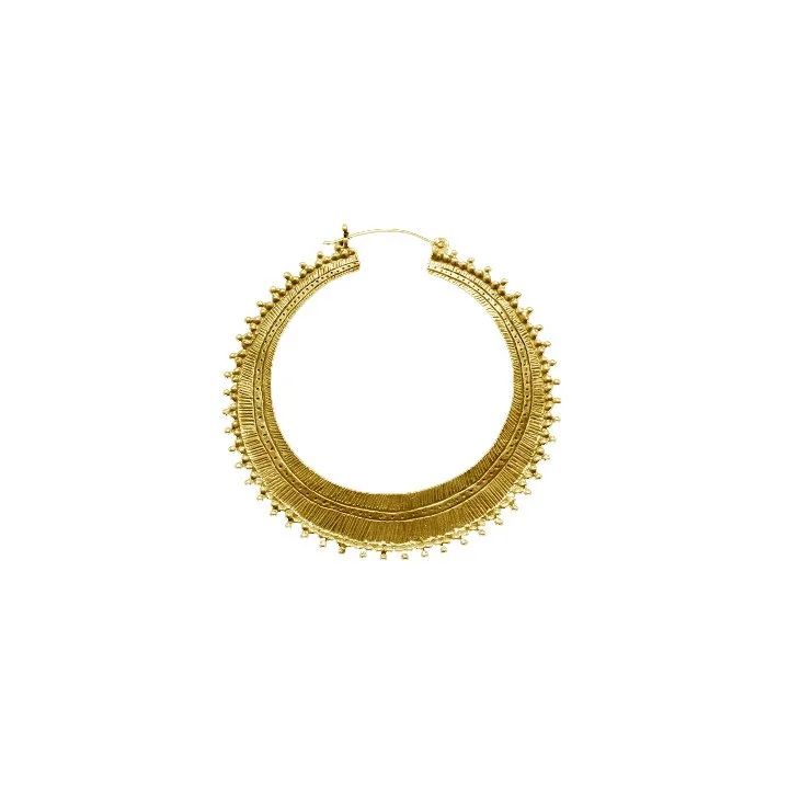 Gold Plated Afghan Hoops (18 Gauge)