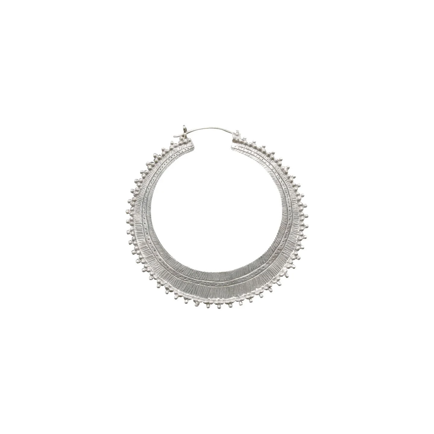 Silver Plated Afghan Hoops (18 Gauge)