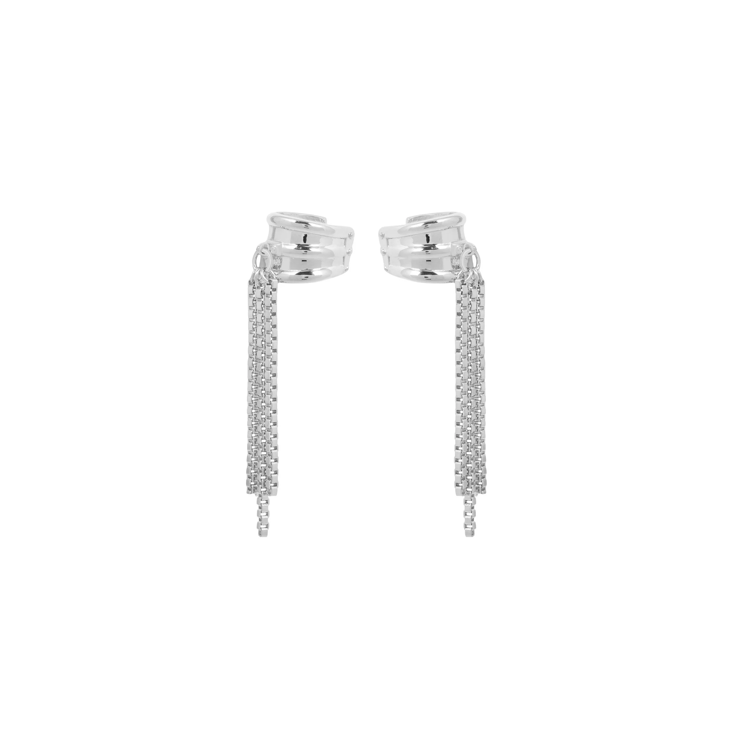 Silver Collared Ear Cuff